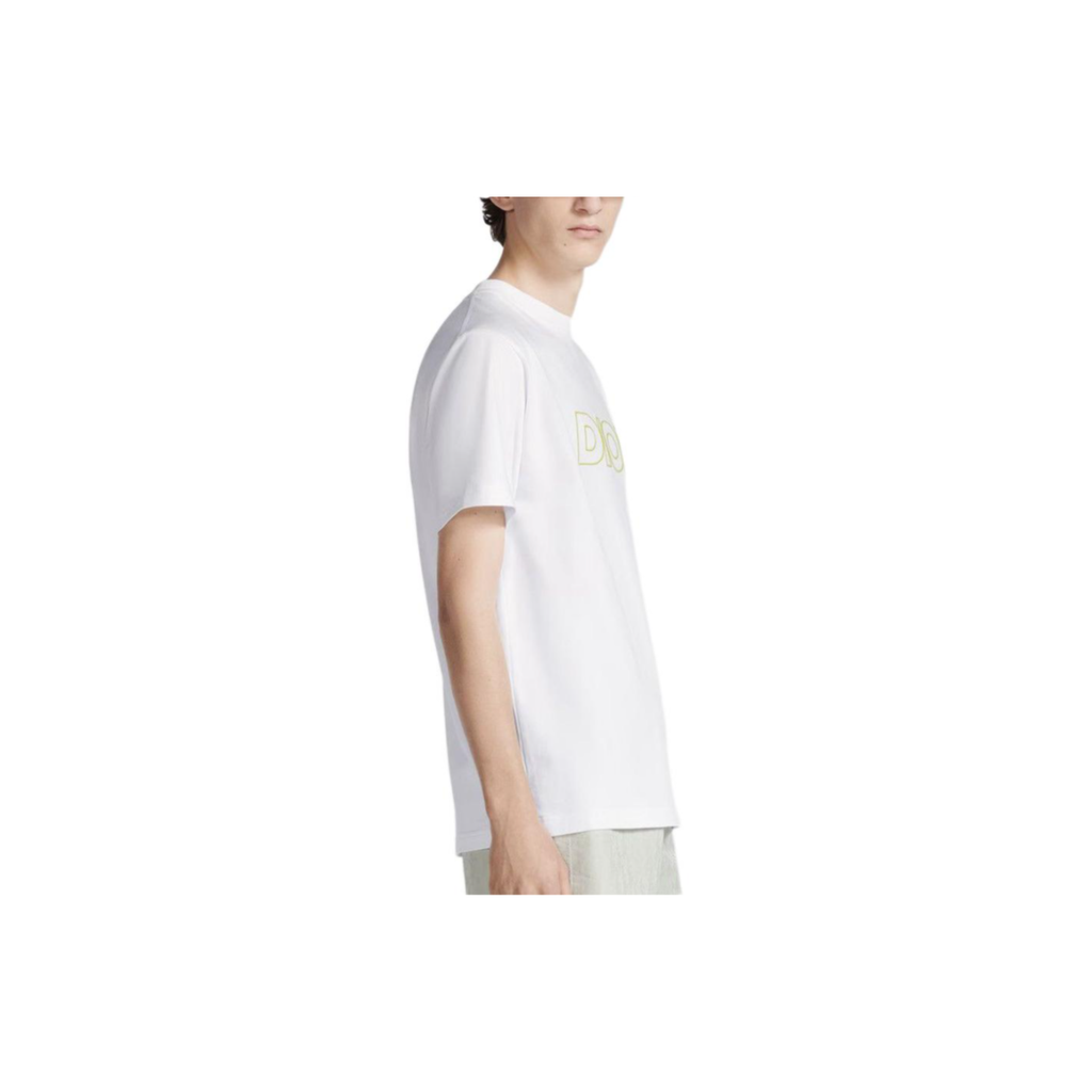 Kaos Pendek DIOR dengan Motif Gambar/Cetak, Cocok untuk Pria dan Wanita  -D-18