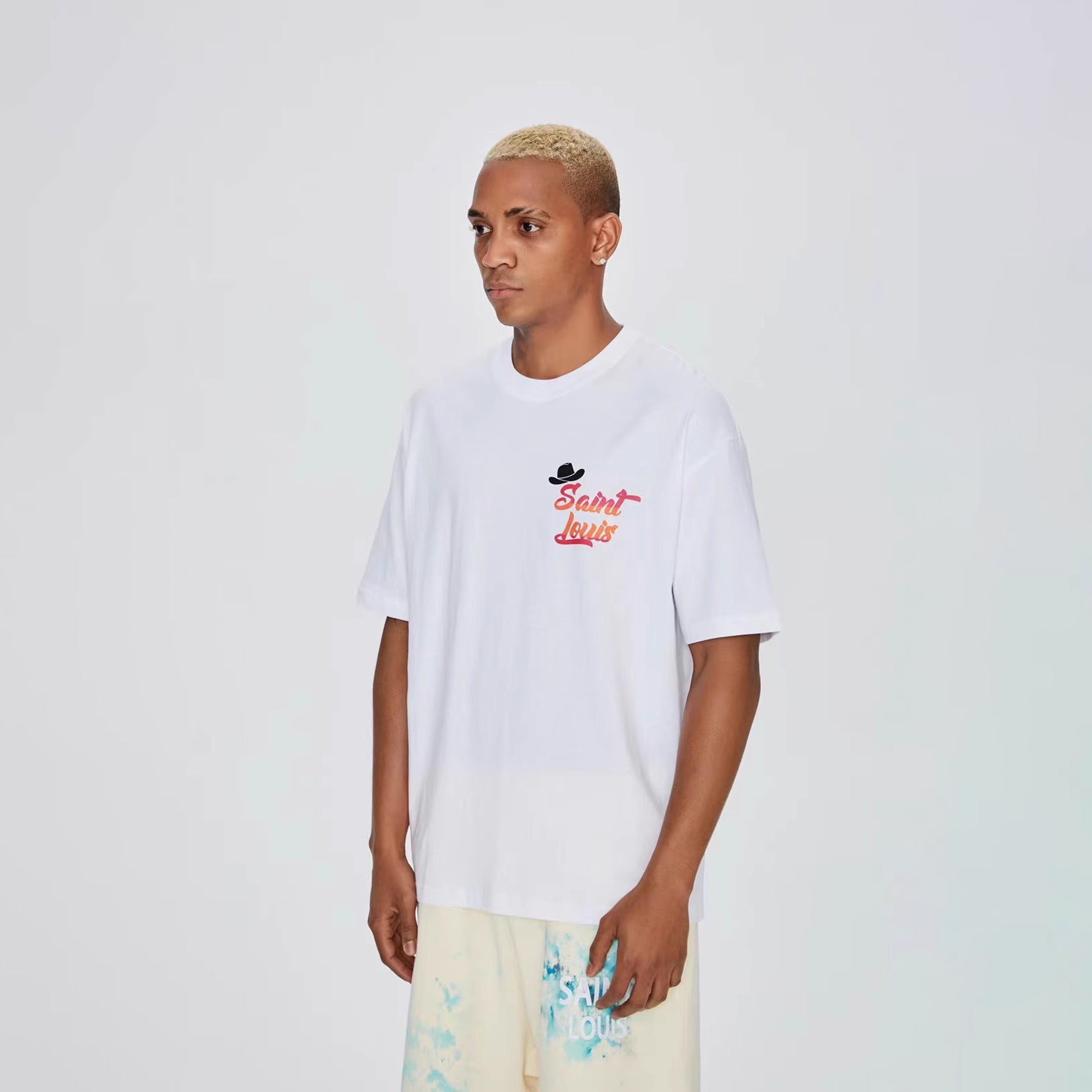 LV Kaos Logo Seri Huruf, Unisex, COD '-L-23