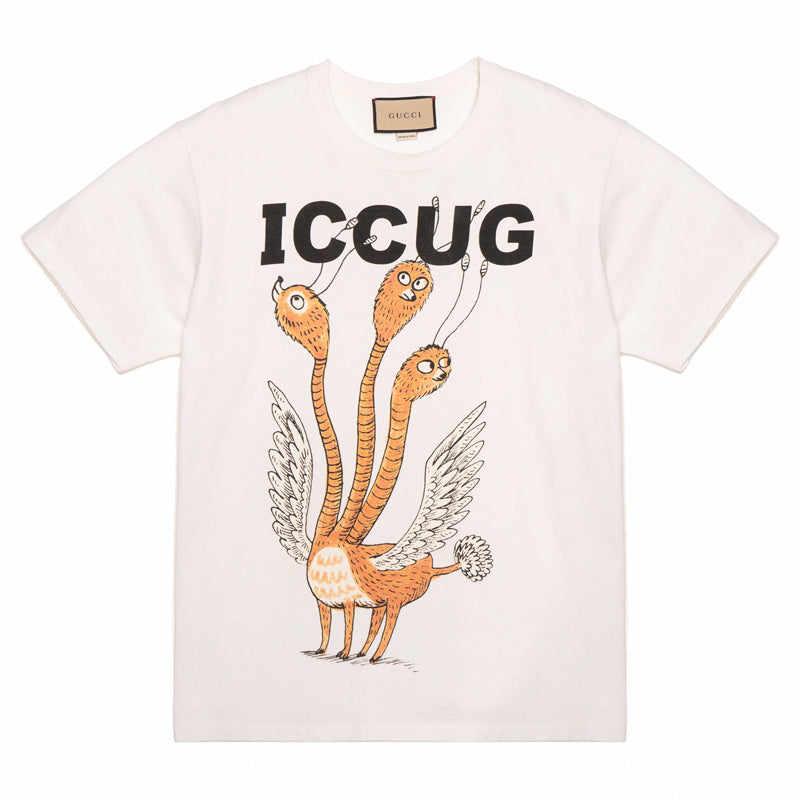 GUCCI Kaos Logo Seri Huruf, Unisex, COD '"  G-112