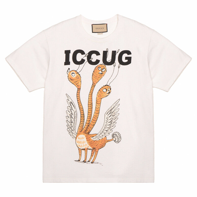 GUCCI Kaos Logo Seri Huruf, Unisex, COD '"  G-112