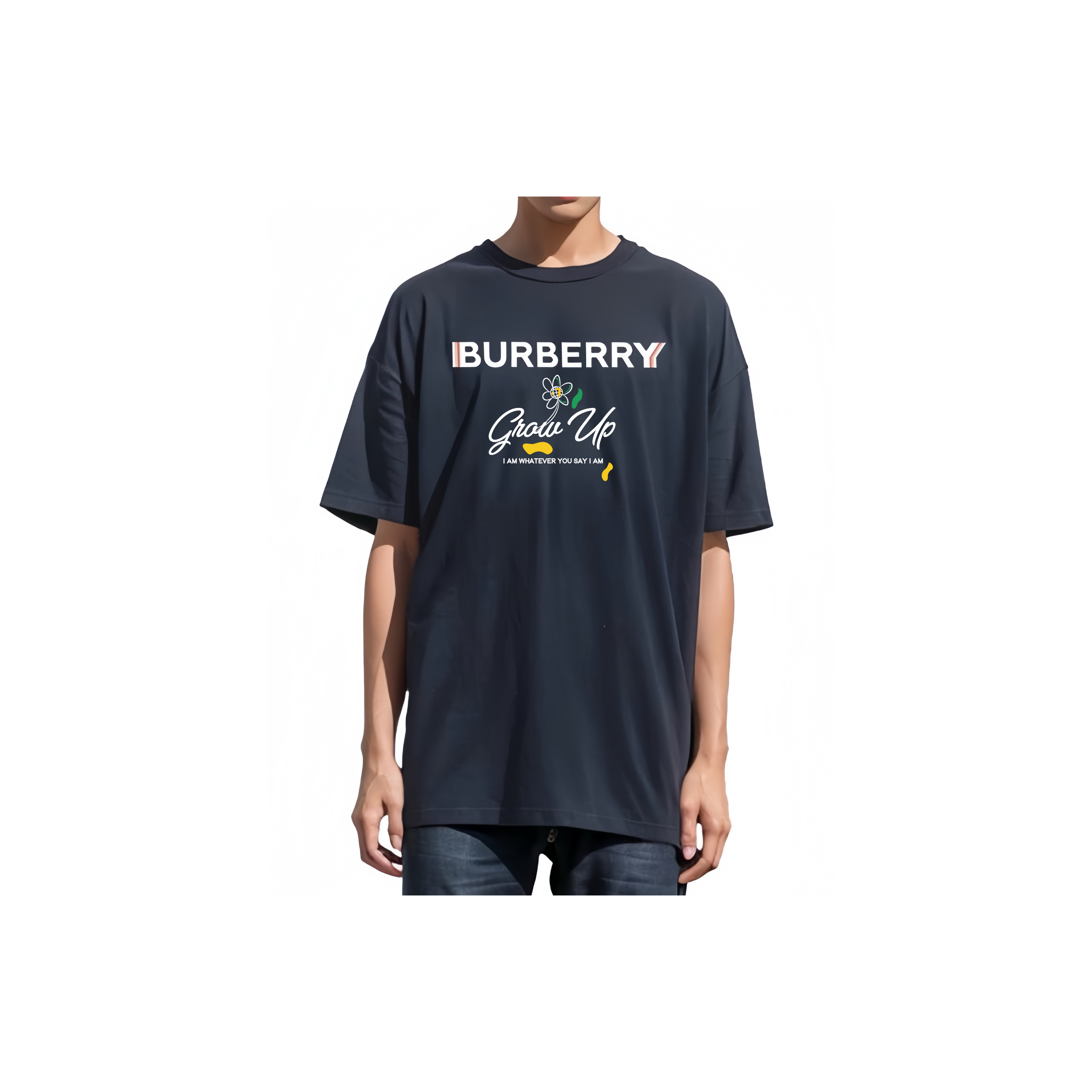 Burberry Kaos Logo Seri Huruf, Unisex, COD '"B-42