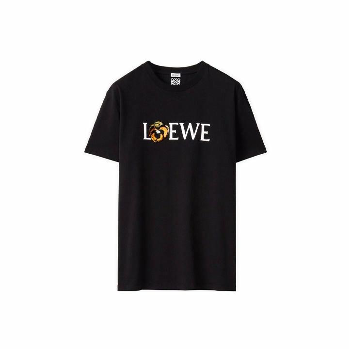 Kaos Pendek LOEWE dengan Motif Gambar/Cetak, Cocok untuk Pria dan Wanita -LE-20