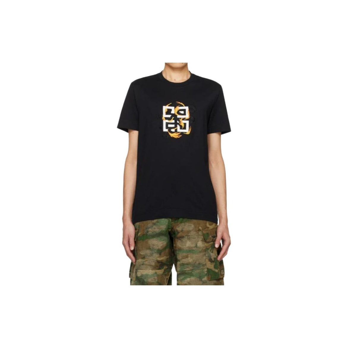 Kaos Givenchy Bermotif, Unisex -J-20