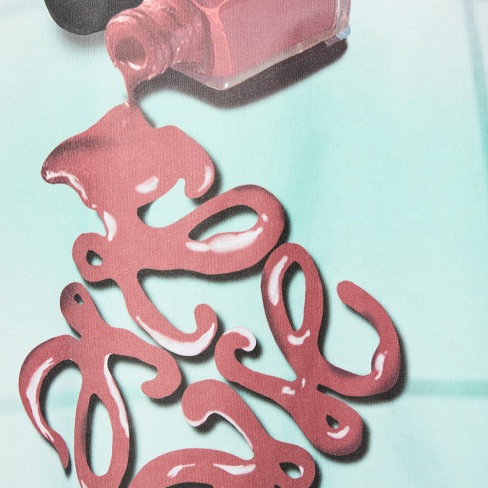 Kaos Pendek LOEWE dengan Motif Gambar/Cetak, Cocok untuk Pria dan Wanita -LE-09