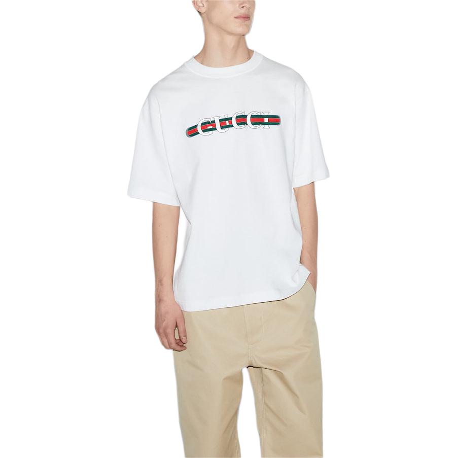 GUCCI Kaos Logo Seri Huruf, Unisex, COD '"    '"  G-22