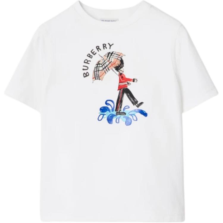 Burberry Kaos Logo Seri Huruf, Unisex, COD '"B-66