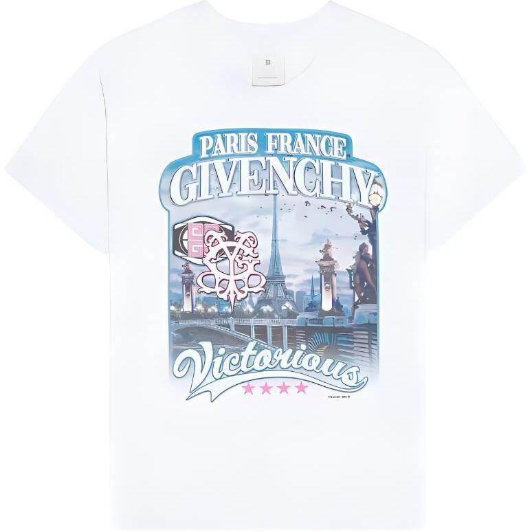 Kaos Givenchy Bermotif, Unisex -J-39