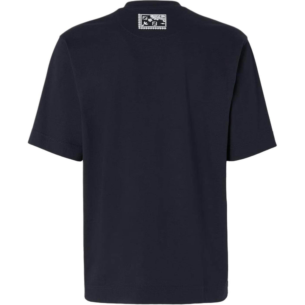 Kaos Pendek FENDI dengan Motif Gambar/Cetak, Cocok untuk Pria dan WanitaF-49