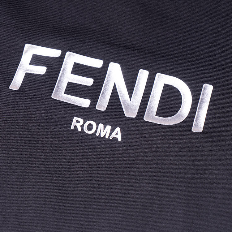 Kaos Pendek FENDI dengan Motif Gambar/Cetak, Cocok untuk Pria dan WanitaF-24
