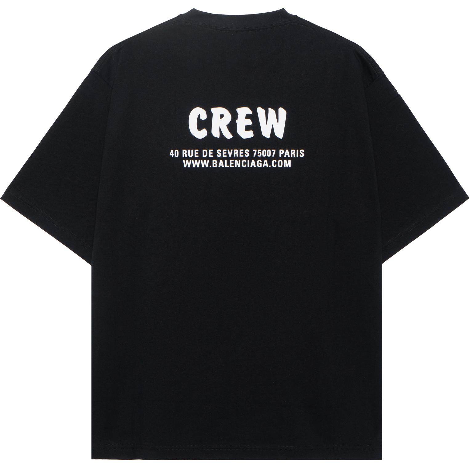 Kaos Pendek Balenciaga dengan Motif Gambar/Cetak, Cocok untuk Pria dan Wanita -BL-12