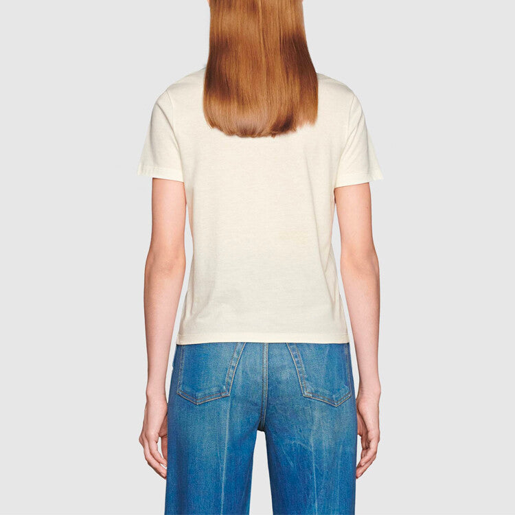 GUCCI Kaos Logo Seri Huruf, Unisex, COD '"   G-101