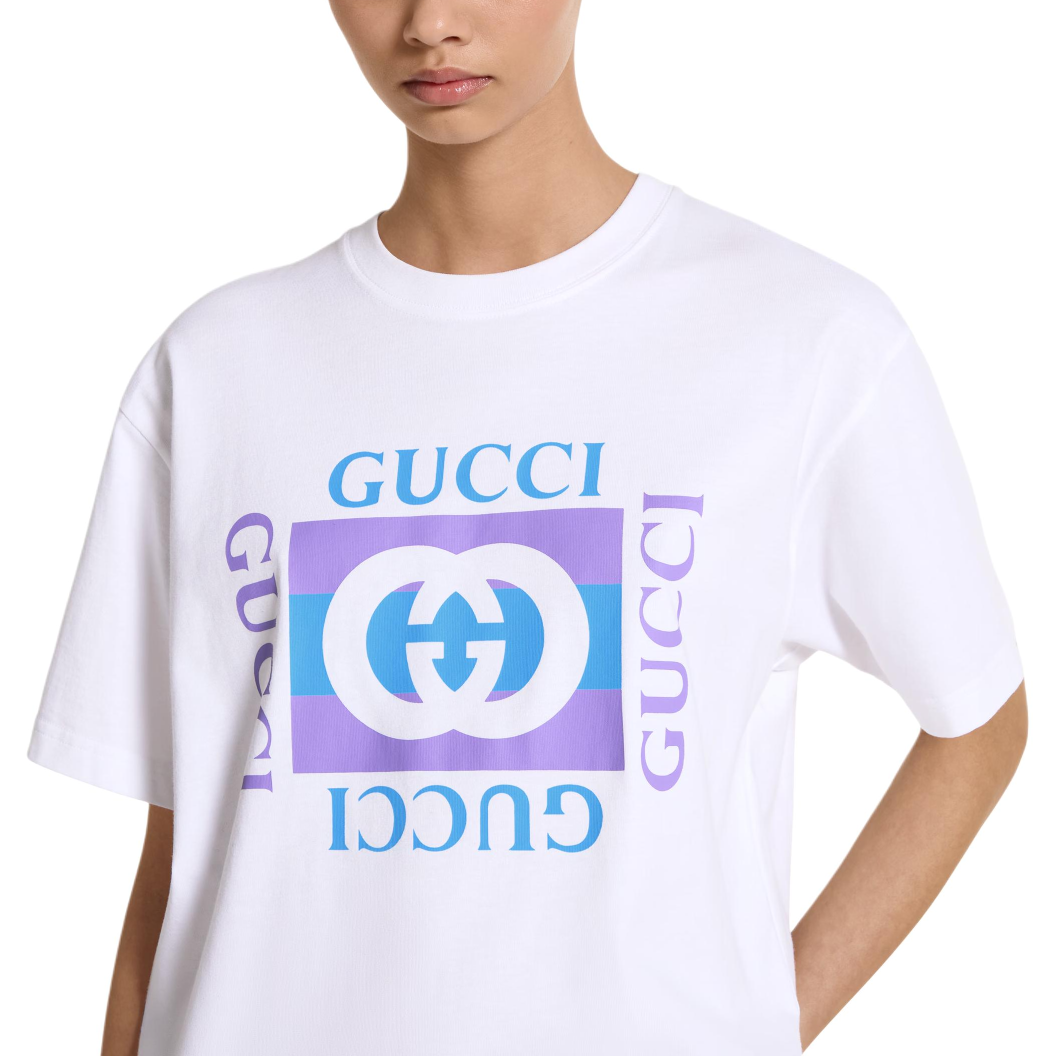 GUCCI Kaos Logo Seri Huruf, Unisex, COD '"    '"  G-13