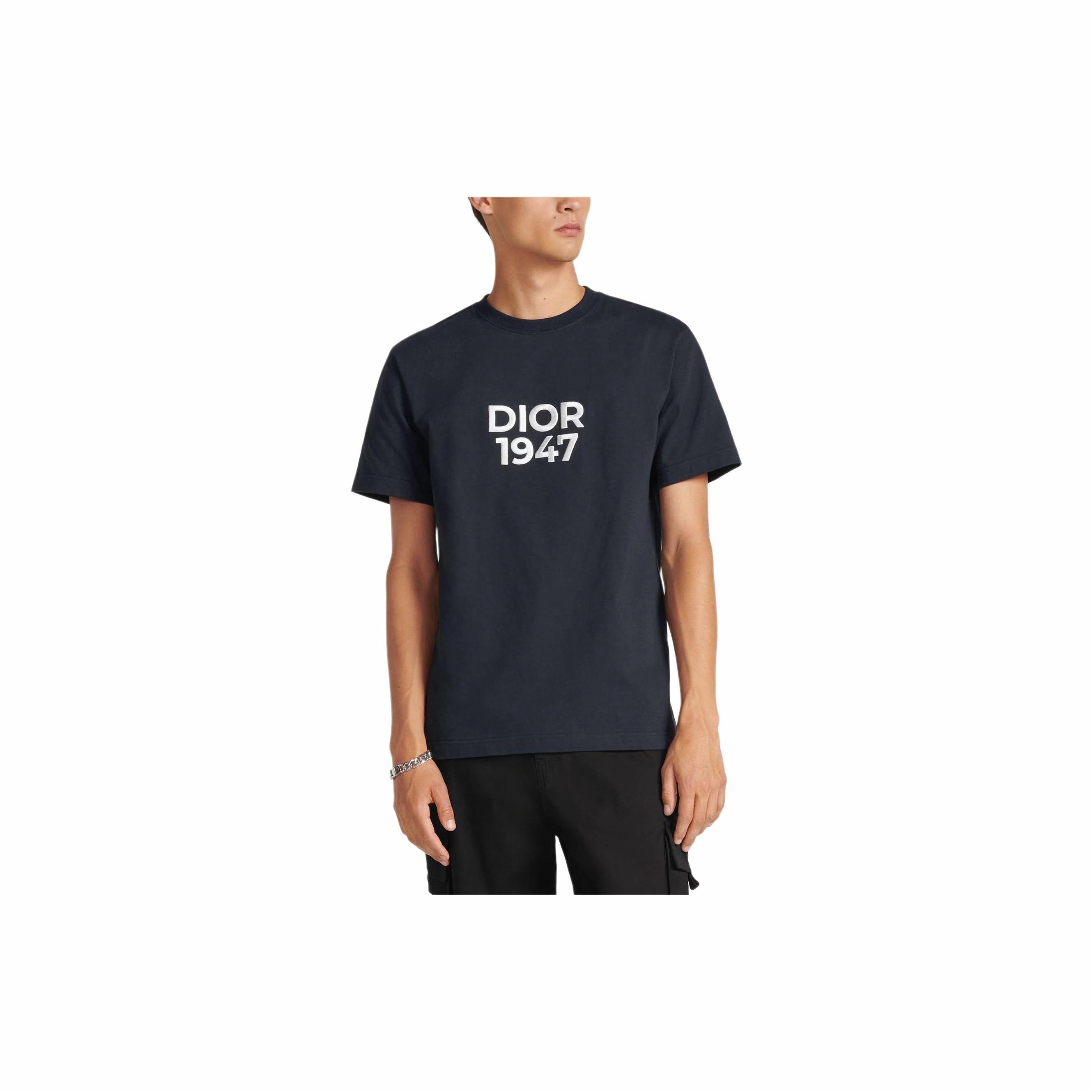 Kaos Pendek DIOR dengan Motif Gambar/Cetak, Cocok untuk Pria dan Wanita  -D-13