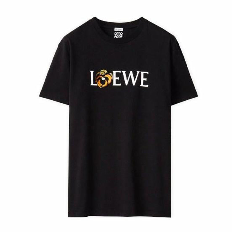 Kaos Pendek LOEWE dengan Motif Gambar/Cetak, Cocok untuk Pria dan Wanita -LE-20