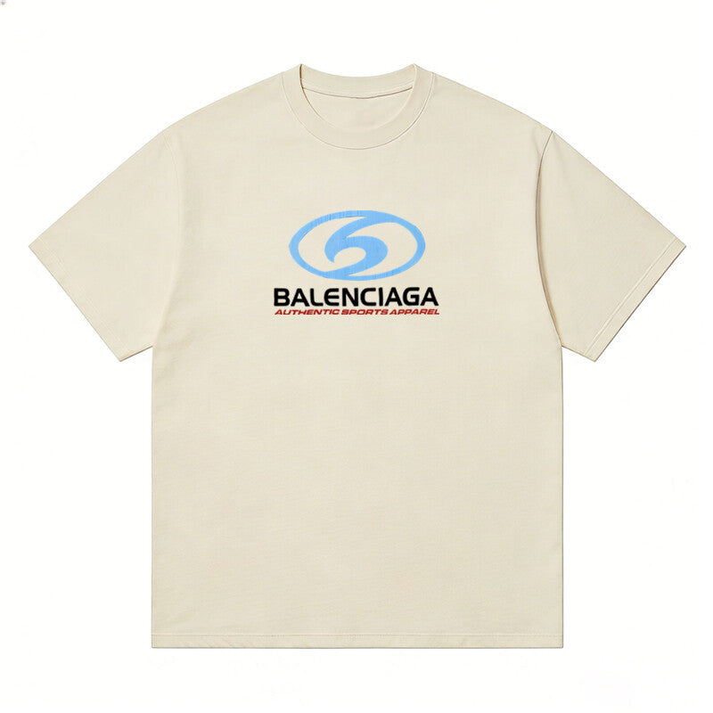 BALENCIAGA Kaos Logo Seri Huruf, Unisex '"COD '"  BA-9