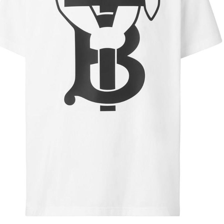 Burberry Kaos Logo Seri Huruf, Unisex, COD '"B-55