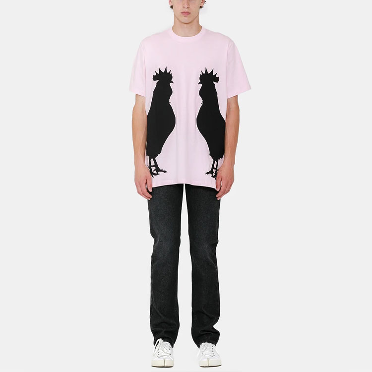 Kaos Pendek LOEWE dengan Motif Gambar/Cetak, Cocok untuk Pria dan Wanita -LE-22