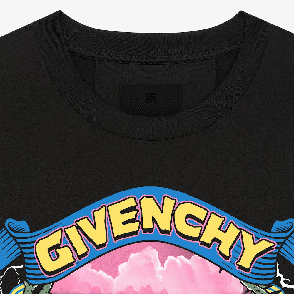 Kaos Givenchy Bermotif, Unisex -J-08
