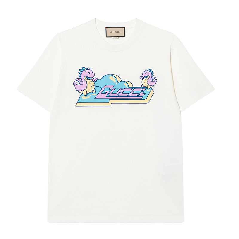 GUCCI Kaos Logo Seri Huruf, Unisex, COD '"   G-74