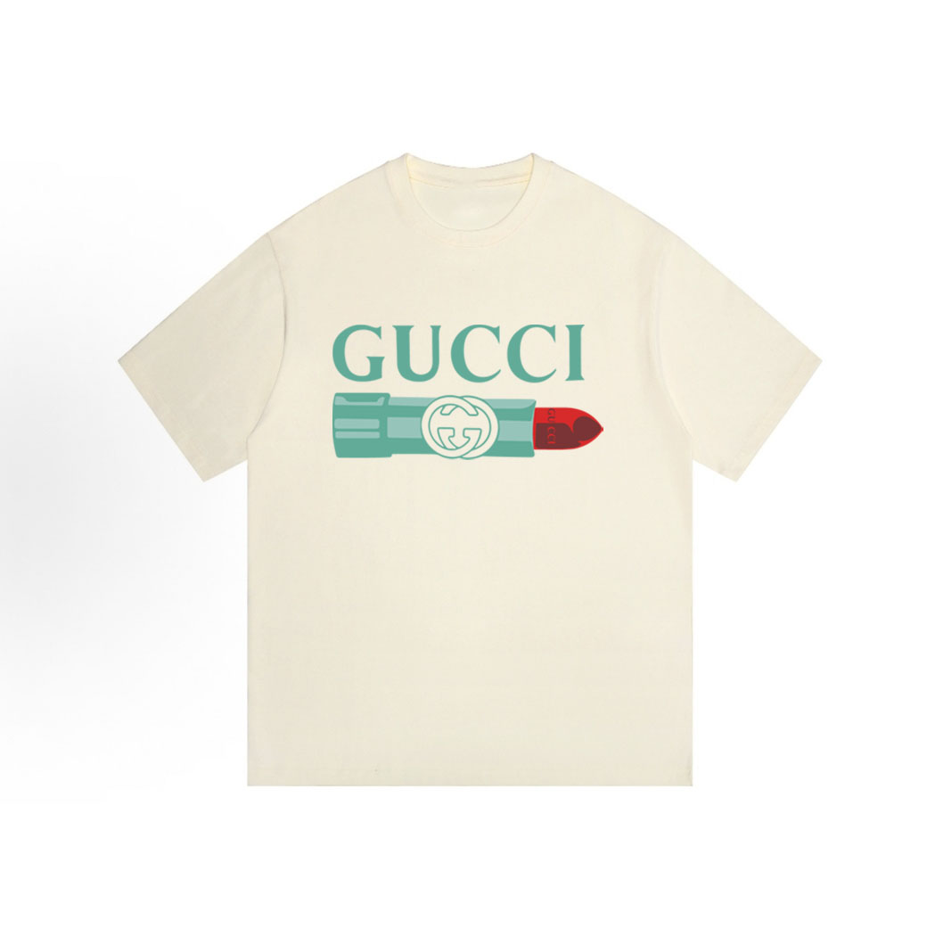 GUCCI Kaos Logo Seri Huruf, Unisex, COD '"    '"  G-01