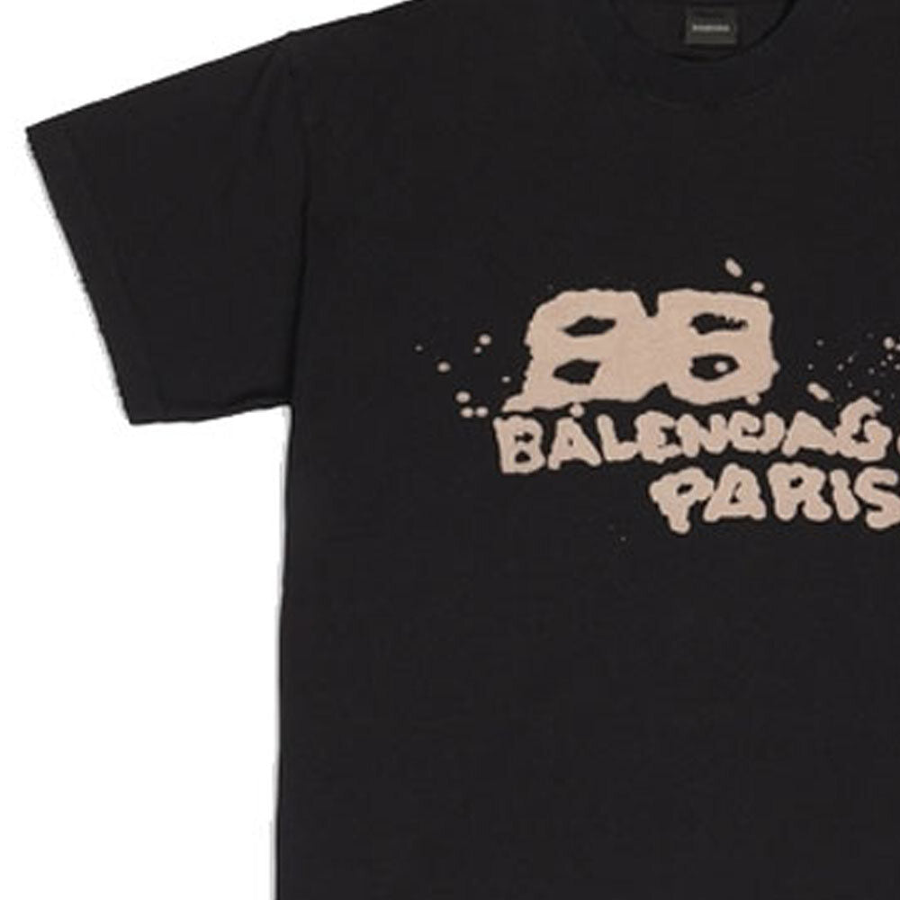 Kaos Pendek Balenciaga dengan Motif Gambar/Cetak, Cocok untuk Pria dan Wanita -BL-18