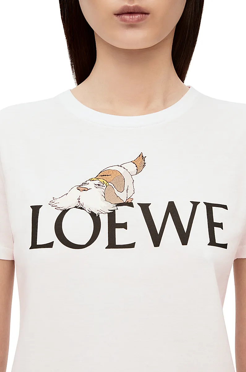 Kaos Pendek LOEWE dengan Motif Gambar/Cetak, Cocok untuk Pria dan Wanita -LE-01