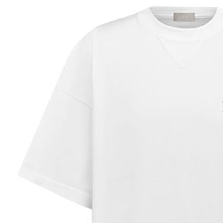 Kaos Pendek DIOR dengan Motif Gambar/Cetak, Cocok untuk Pria dan Wanita  -D-21