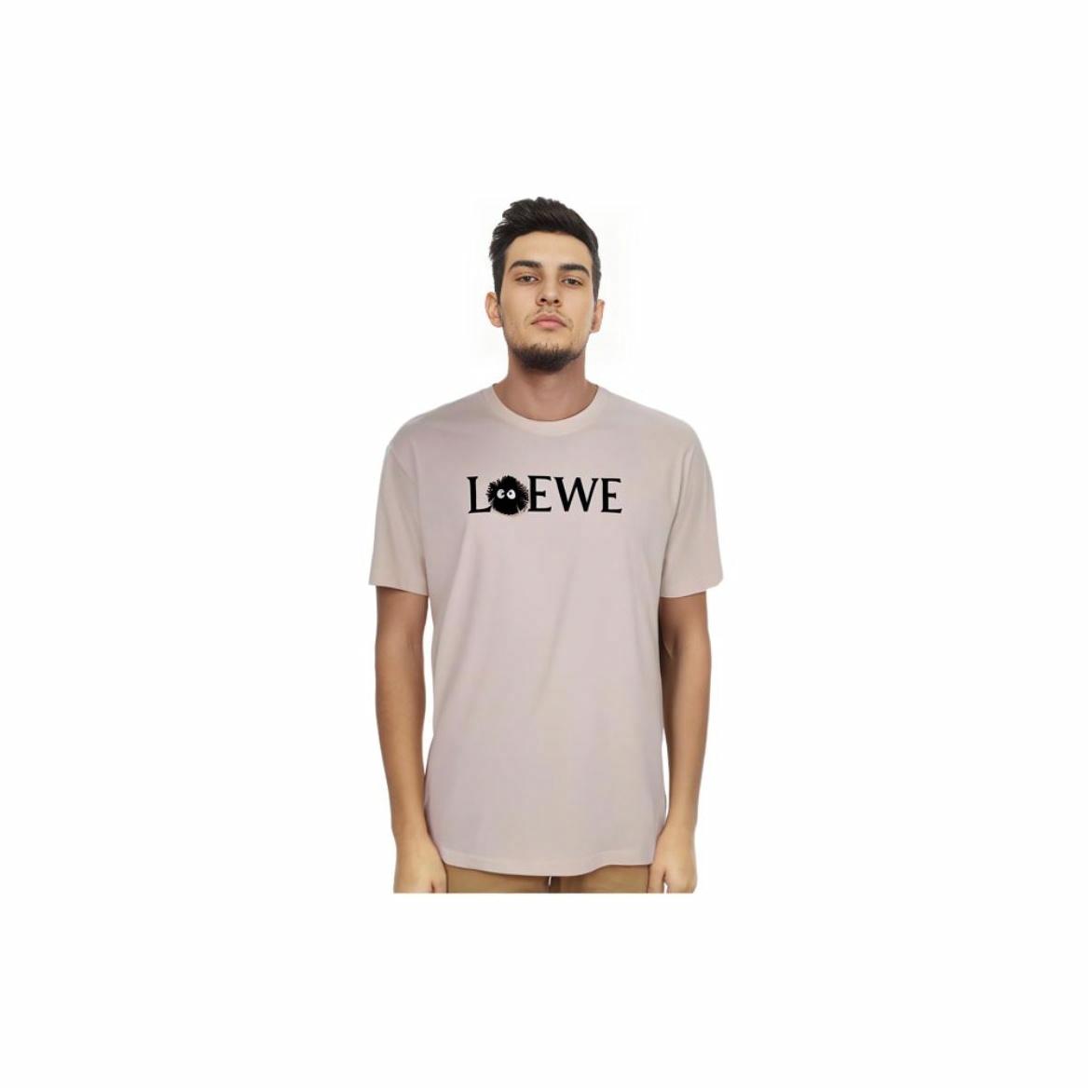 Kaos Pendek LOEWE dengan Motif Gambar/Cetak, Cocok untuk Pria dan Wanita -LE-10