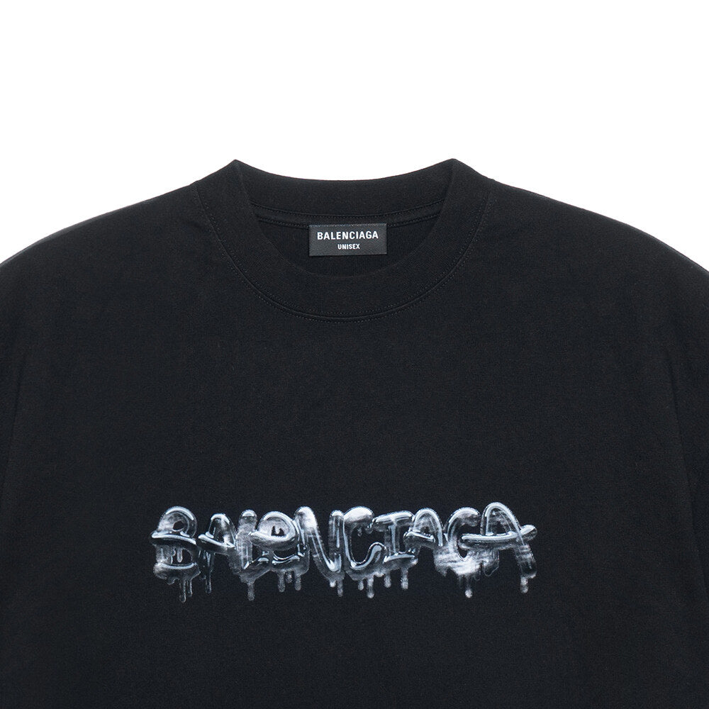 Kaos Pendek Balenciaga dengan Motif Gambar/Cetak, Cocok untuk Pria dan Wanita -BL-44