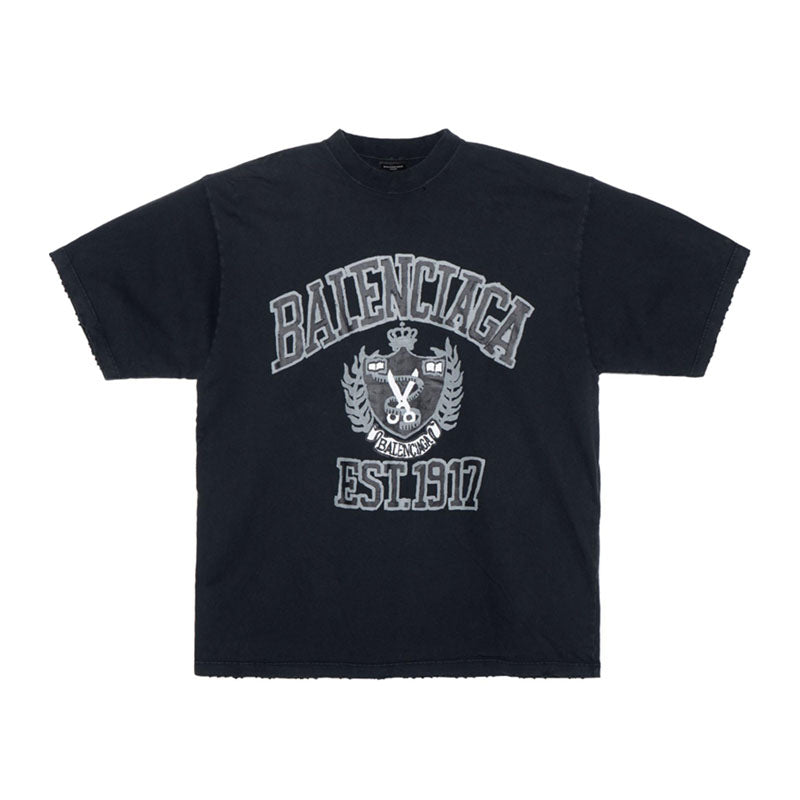 Kaos Pendek Balenciaga dengan Motif Gambar/Cetak, Cocok untuk Pria dan Wanita -BL-28