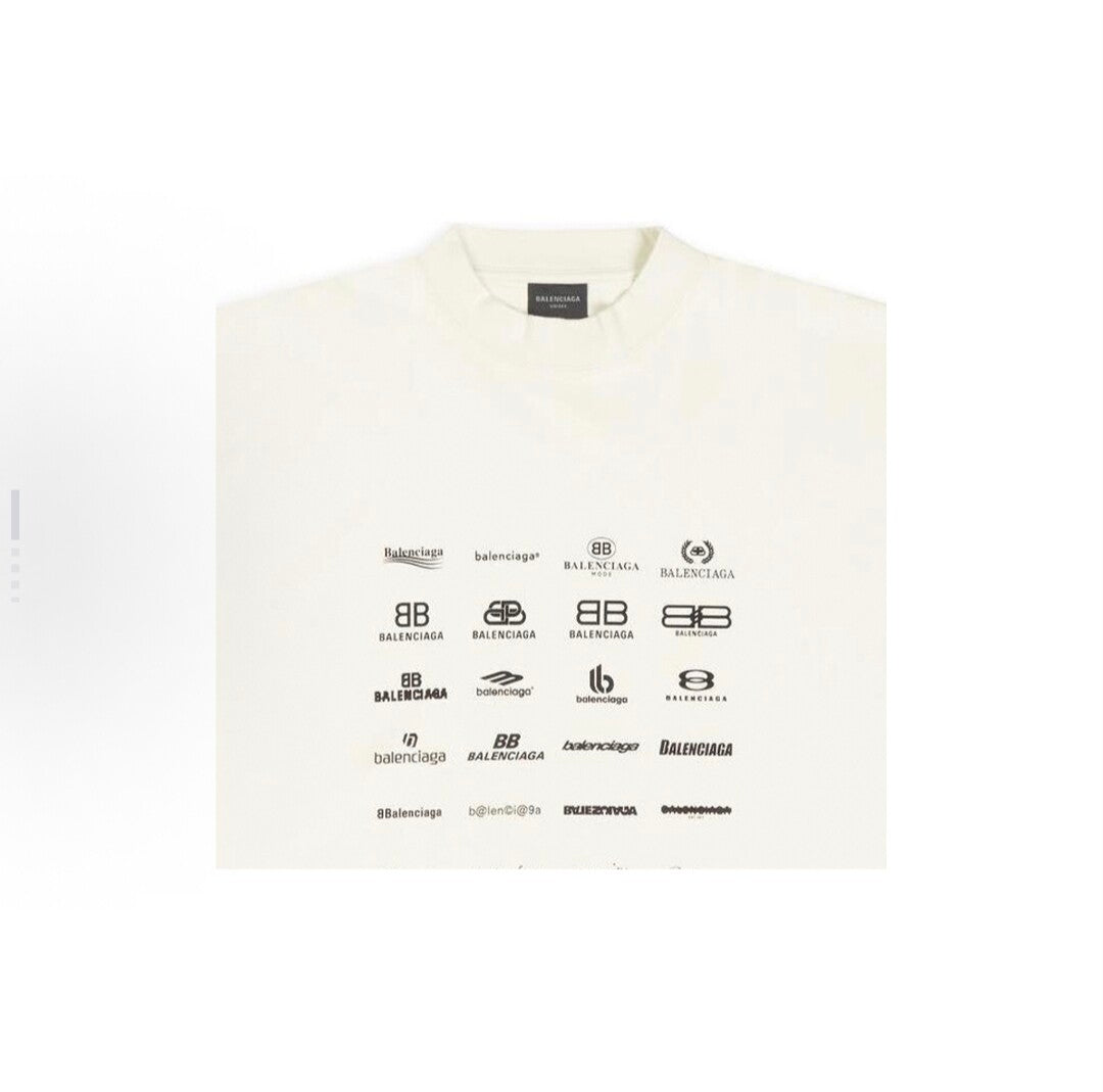 BALENCIAGA Kaos Logo Seri Huruf, Unisex '"COD '"  BA-2