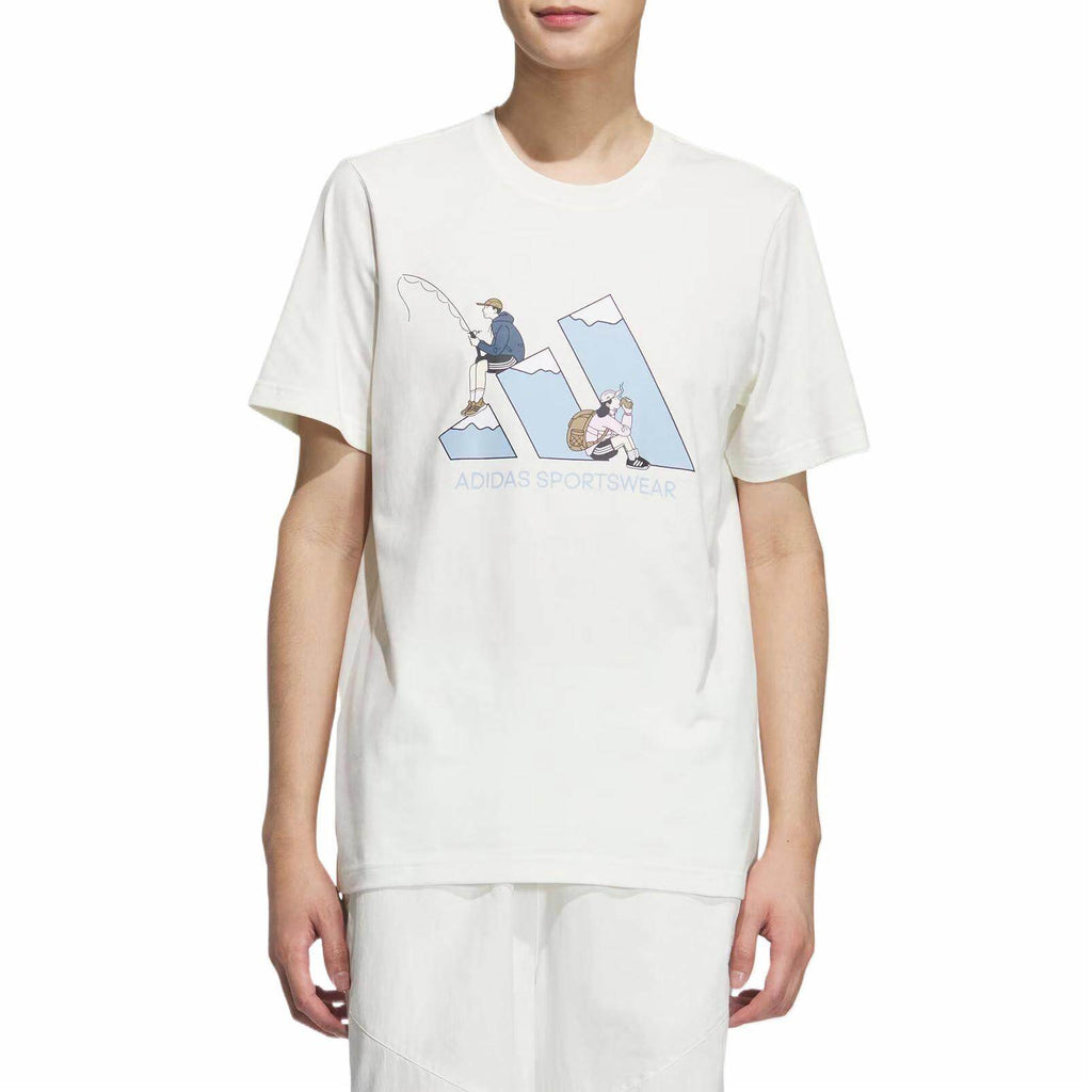 adidas Kaos Logo Seri Huruf, Unisex, COD '" AD-1