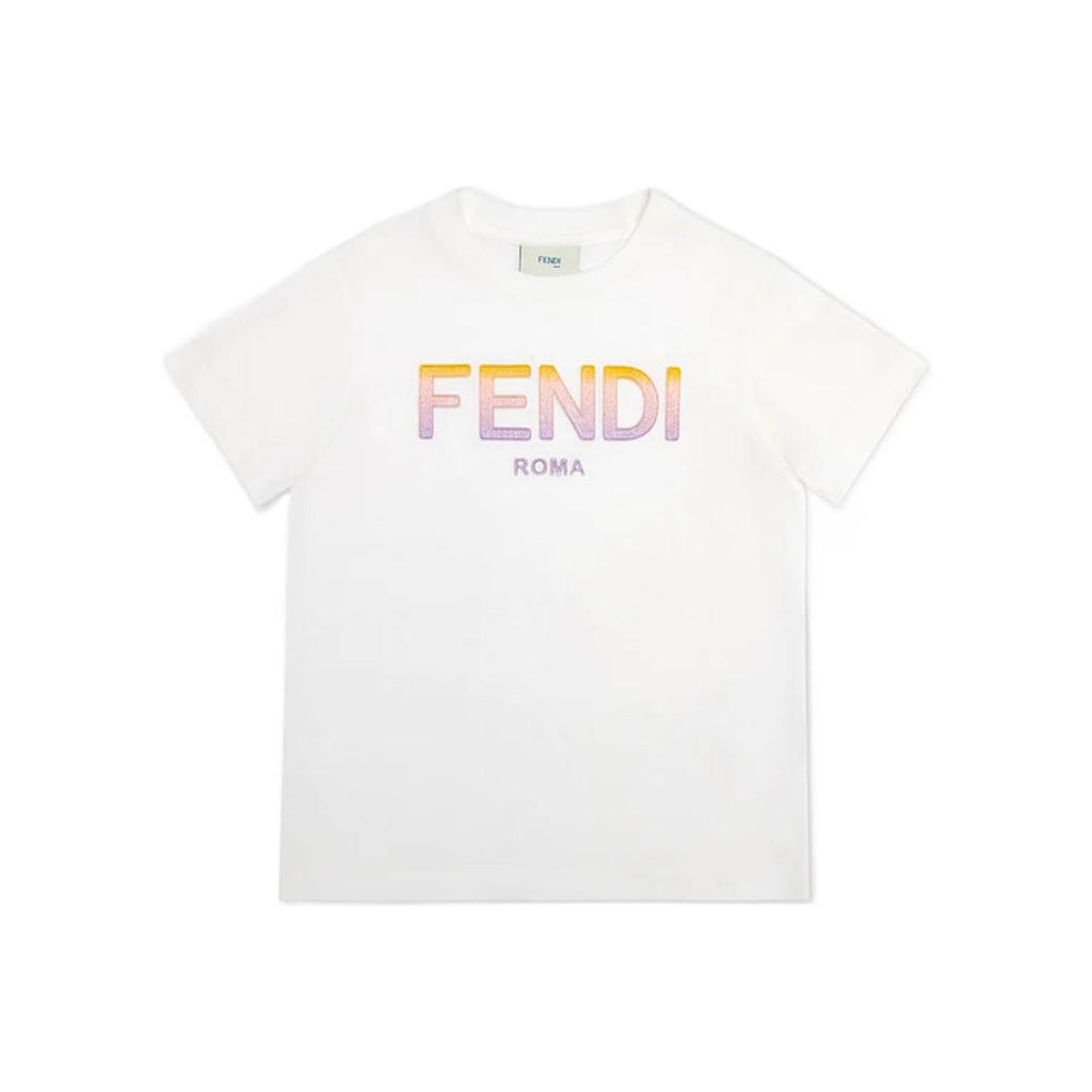 Kaos Pendek FENDI dengan Motif Gambar/Cetak, Cocok untuk Pria dan WanitaF-19