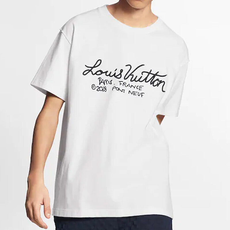 LV Kaos Logo Seri Huruf, Unisex, COD '-L-09