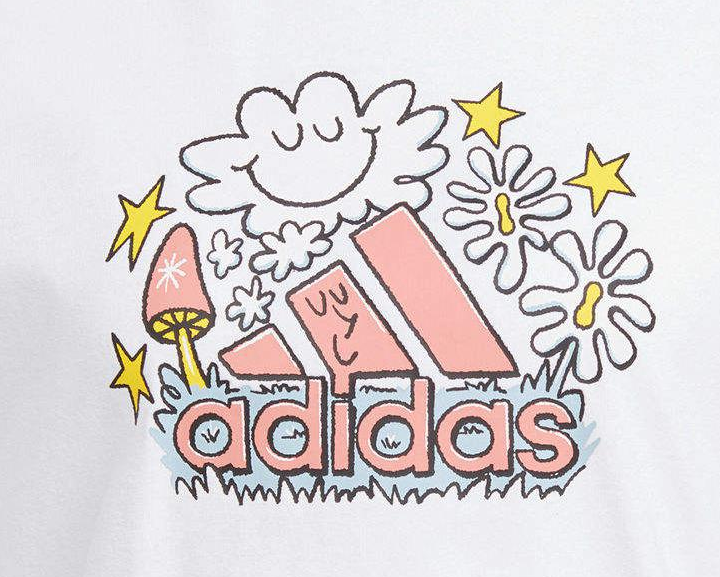 adidas Kaos Logo Seri Huruf, Unisex, COD '" AD-22