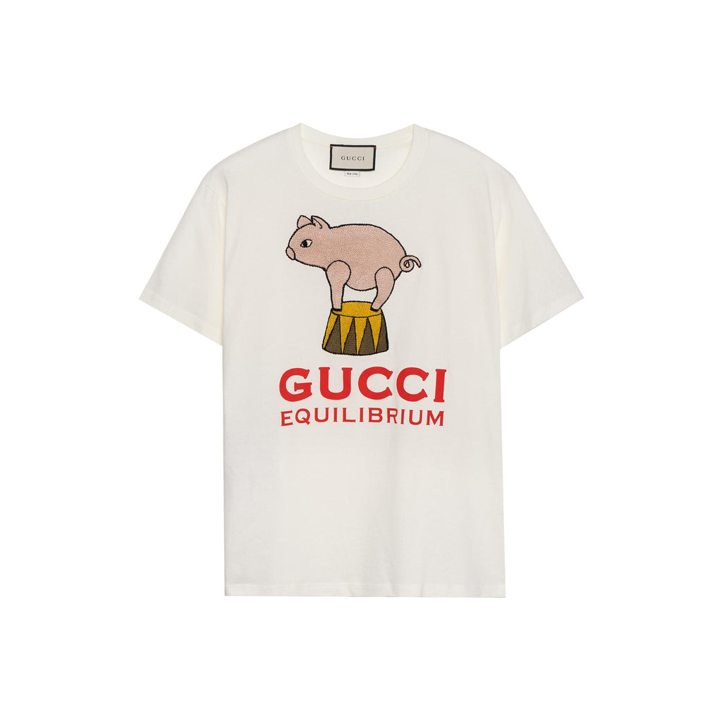 GUCCI Kaos Logo Seri Huruf, Unisex, COD '"    '"  G-40