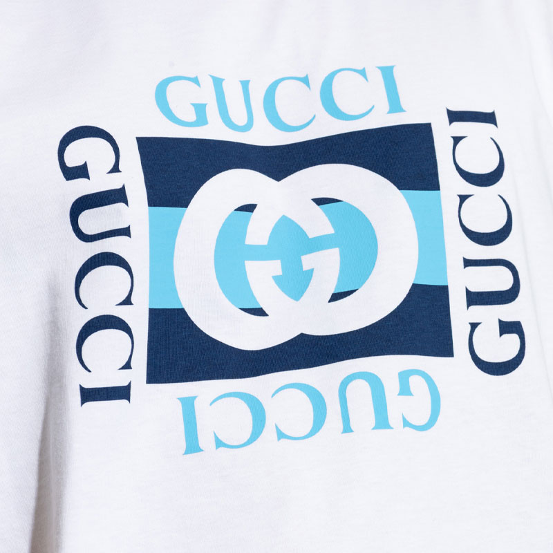 GUCCI Kaos Logo Seri Huruf, Unisex, COD '"    '"  G-03