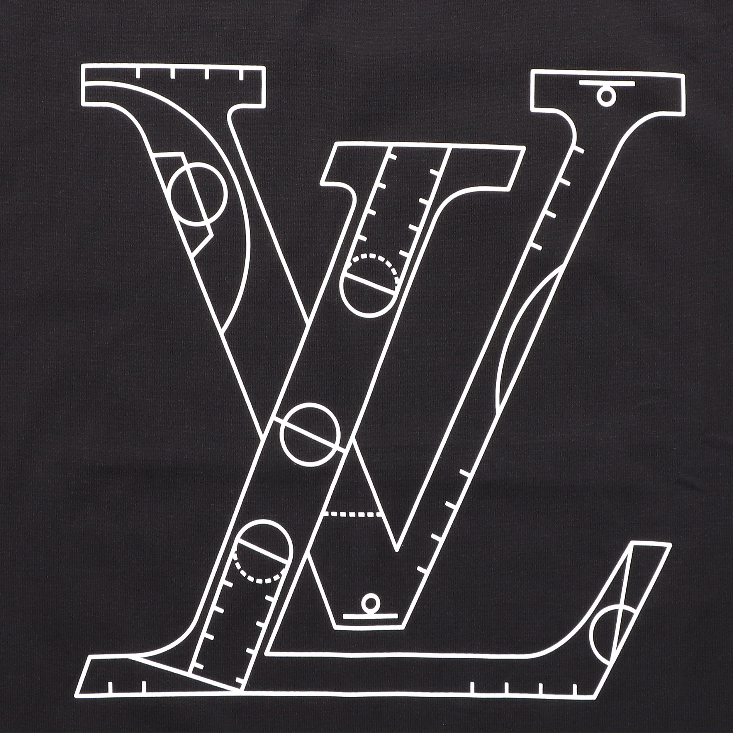 LV Kaos Logo Seri Huruf, Unisex, COD '-L-21