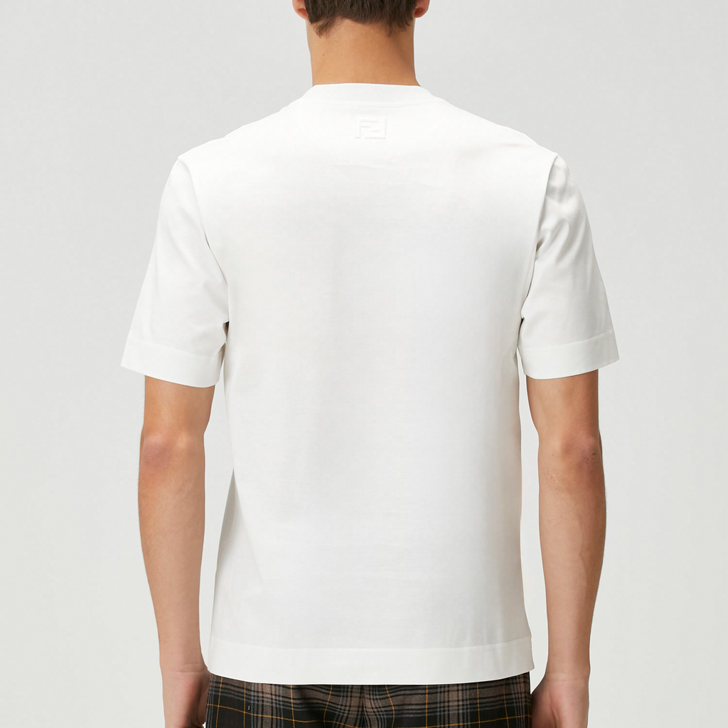 Kaos Pendek FENDI dengan Motif Gambar/Cetak, Cocok untuk Pria dan WanitaF-26