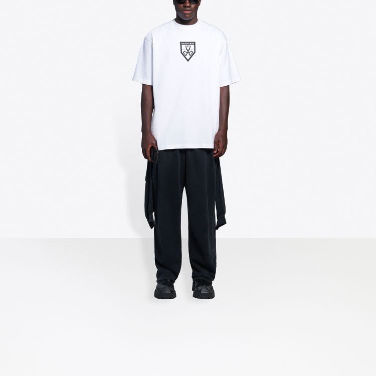 Kaos Pendek Balenciaga dengan Motif Gambar/Cetak, Cocok untuk Pria dan Wanita -BL-47