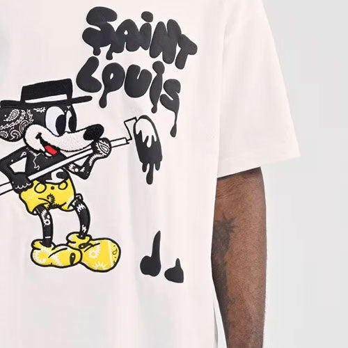 LV Kaos Logo Seri Huruf, Unisex, COD '-L-33