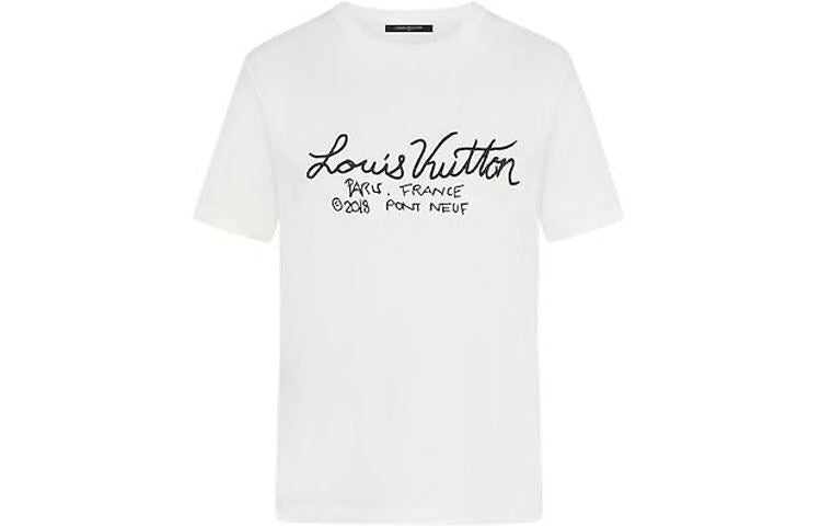 LV Kaos Logo Seri Huruf, Unisex, COD '-L-09