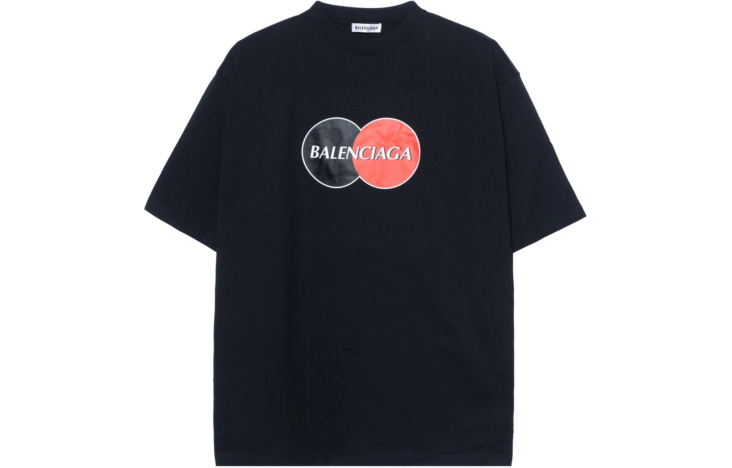 Kaos Pendek Balenciaga dengan Motif Gambar/Cetak, Cocok untuk Pria dan Wanita -BL-37