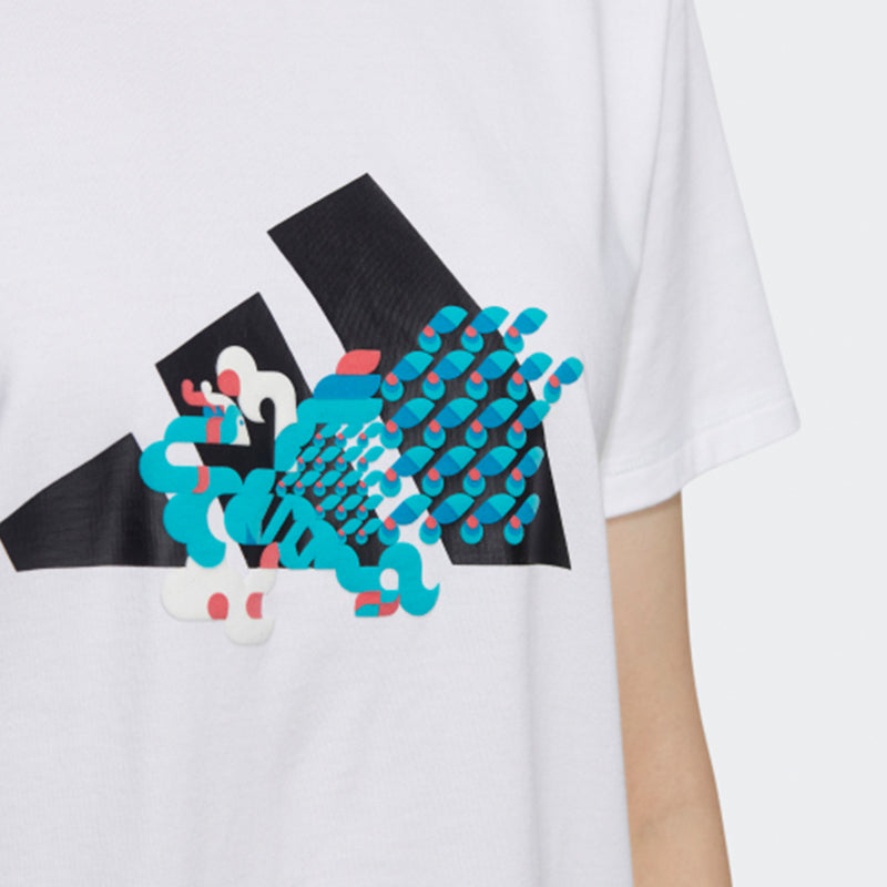 adidas Kaos Logo Seri Huruf, Unisex, COD '" AD-32