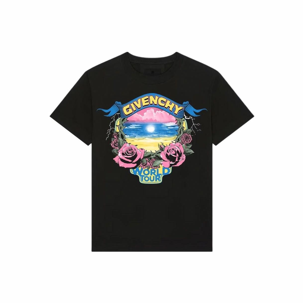 Kaos Givenchy Bermotif, Unisex -J-08