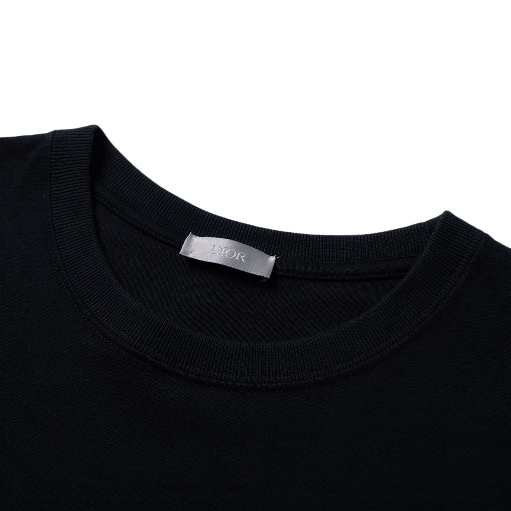 Kaos Pendek DIOR dengan Motif Gambar/Cetak, Cocok untuk Pria dan Wanita  -D-13