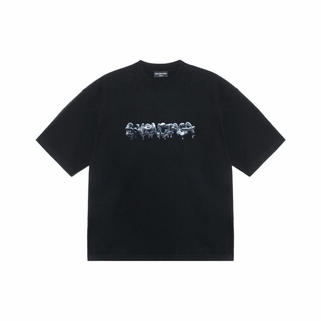 Kaos Pendek Balenciaga dengan Motif Gambar/Cetak, Cocok untuk Pria dan Wanita -BL-44