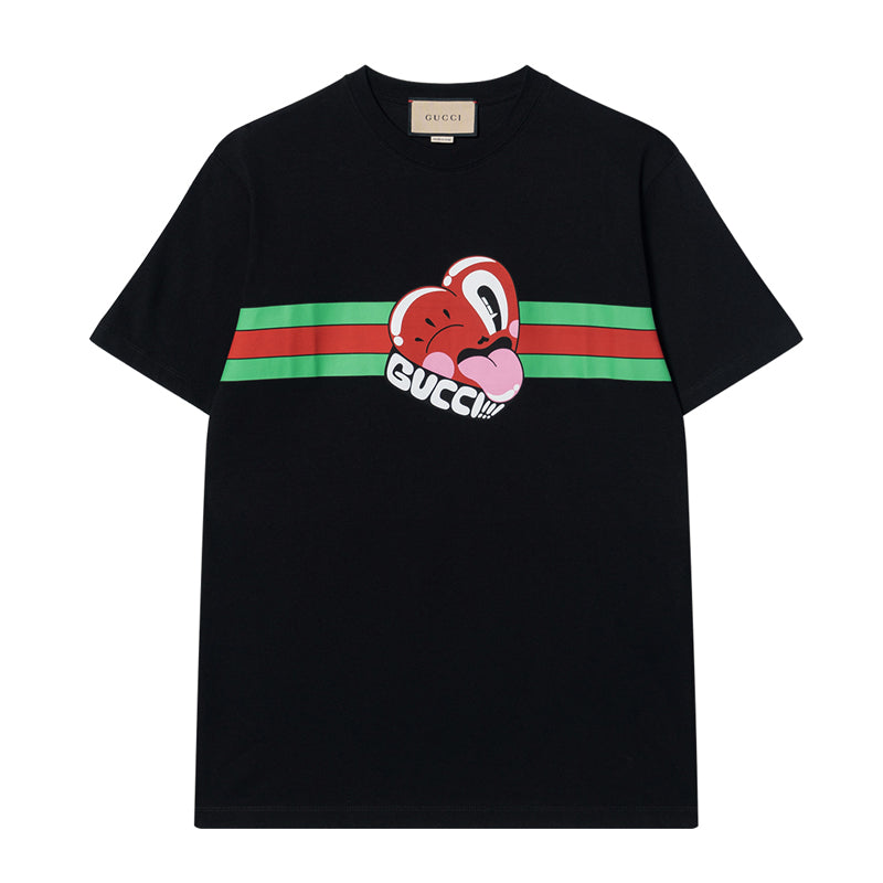GUCCI Kaos Logo Seri Huruf, Unisex, COD '"  G-100