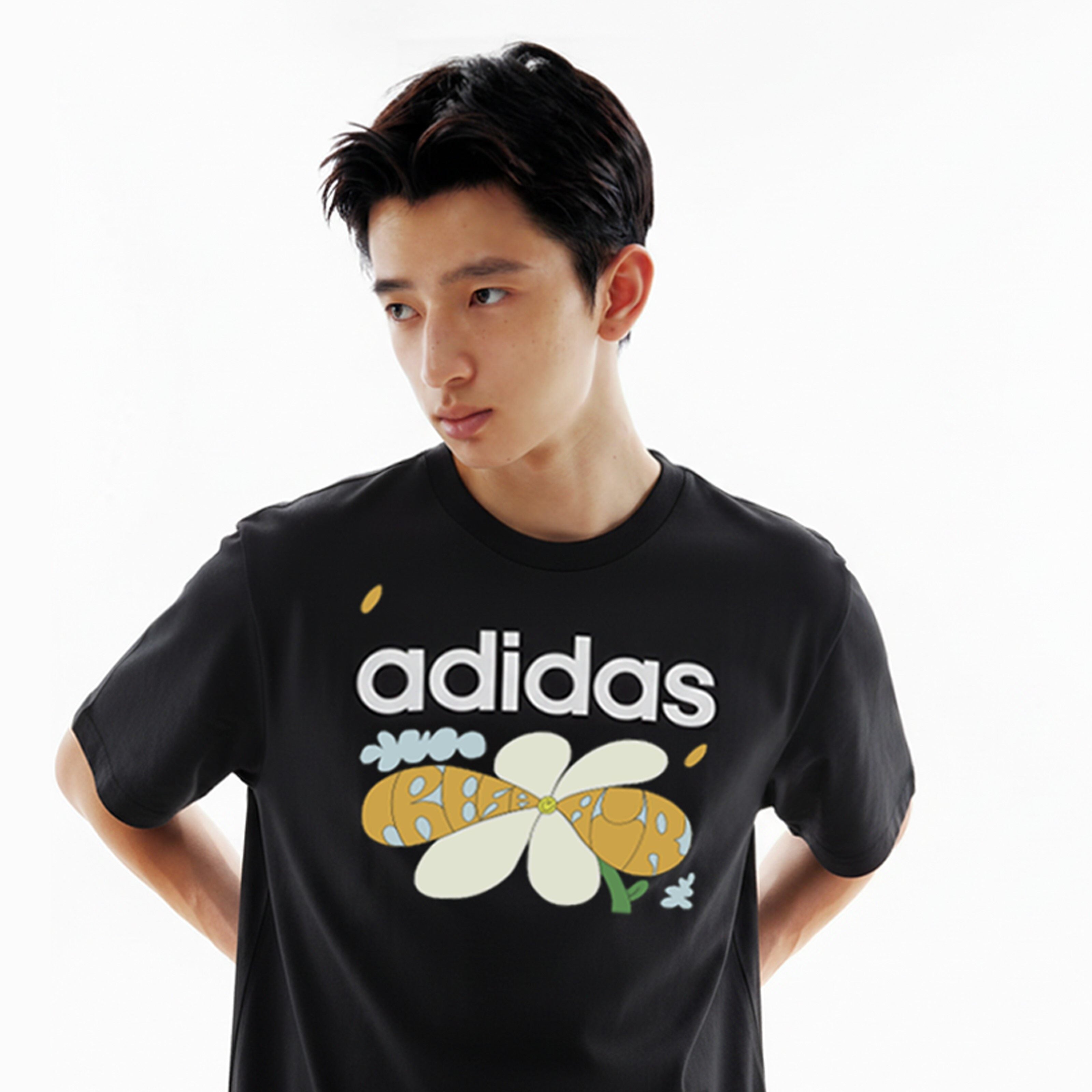 adidas Kaos Logo Seri Huruf, Unisex, COD '" AD-58