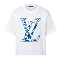 LV Kaos Logo Seri Huruf, Unisex, COD '-L-17